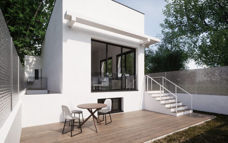 Albero Arquitectos - Unifamiliar en La Arboleja - Vista exterior fachada principal